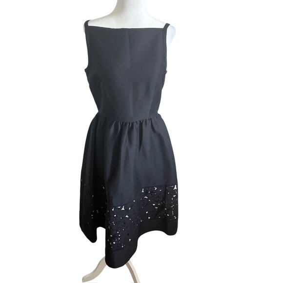 kate spade Dresses & Skirts - Kate Spade Dress Black US 4 fit and flare dress 50s style square neck LBD knee